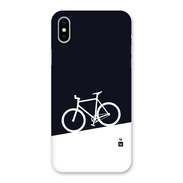 Bicycle Minimal Art Back Case for iPhone X