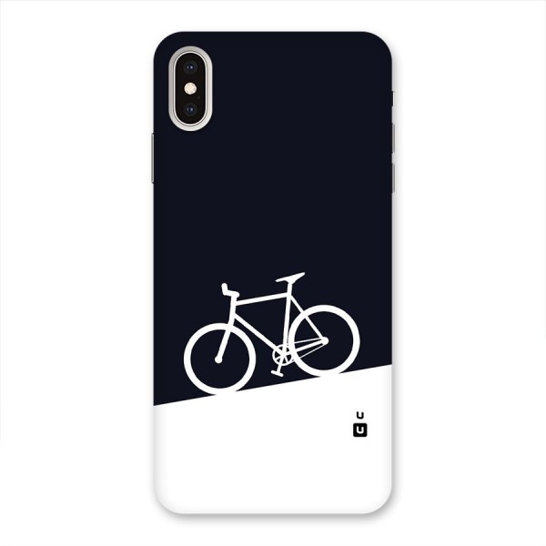 Bicycle Minimal Art Back Case for iPhone XS Max