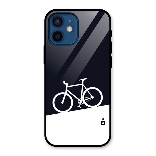Bicycle Minimal Art Glass Back Case for iPhone 12 Mini