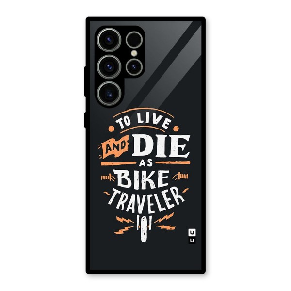 Bike Traveler Glass Back Case for Galaxy S23 Ultra