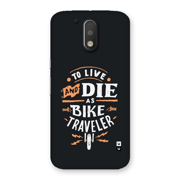 Bike Traveler Back Case for Moto G4 Plus
