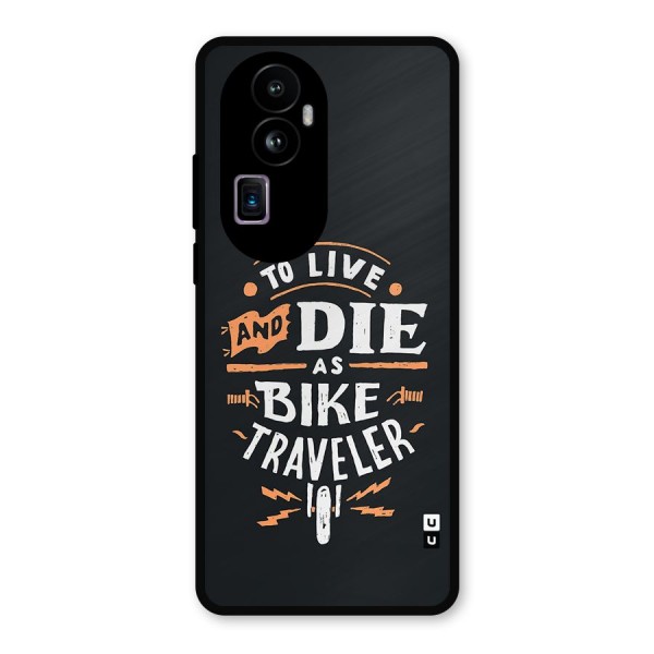 Bike Traveler Metal Back Case for Oppo Reno10 Pro Plus