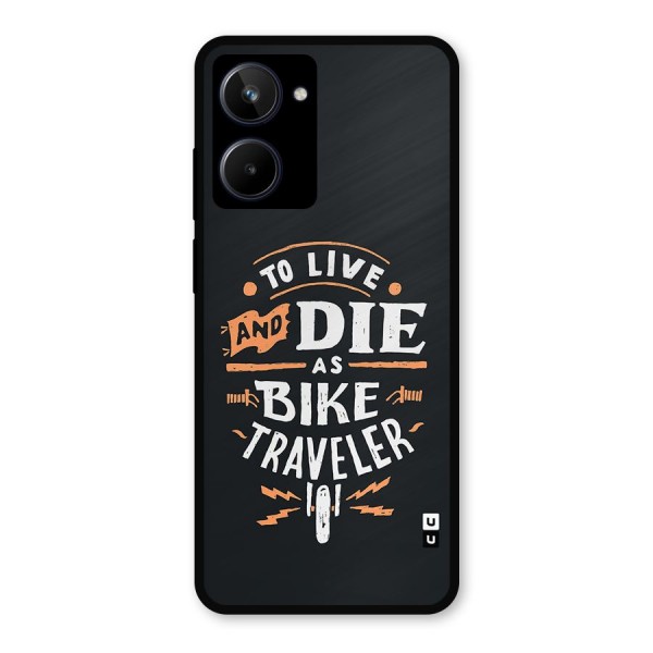 Bike Traveler Metal Back Case for Realme 10