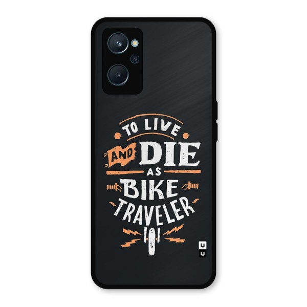 Bike Traveler Metal Back Case for Realme 9i