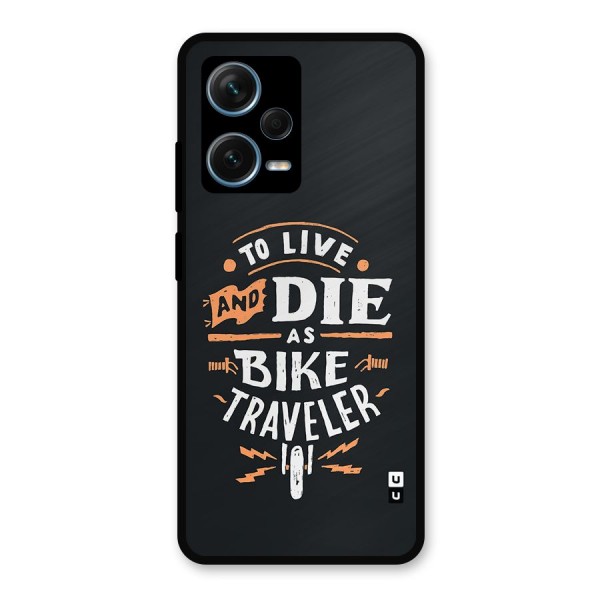 Bike Traveler Metal Back Case for Redmi Note 12 Pro Plus 5G