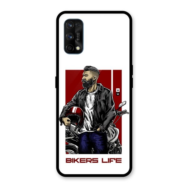 Biker Life Glass Back Case for Realme 7 Pro