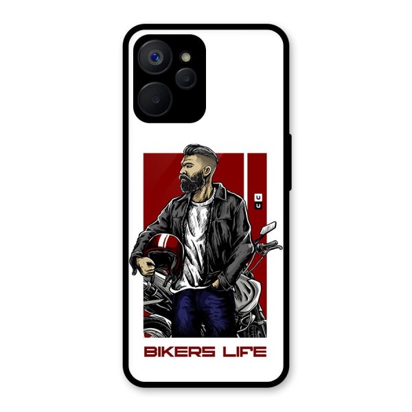 Biker Life Glass Back Case for Realme 9i 5G