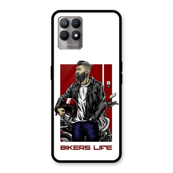 Biker Life Glass Back Case for Realme Narzo 50
