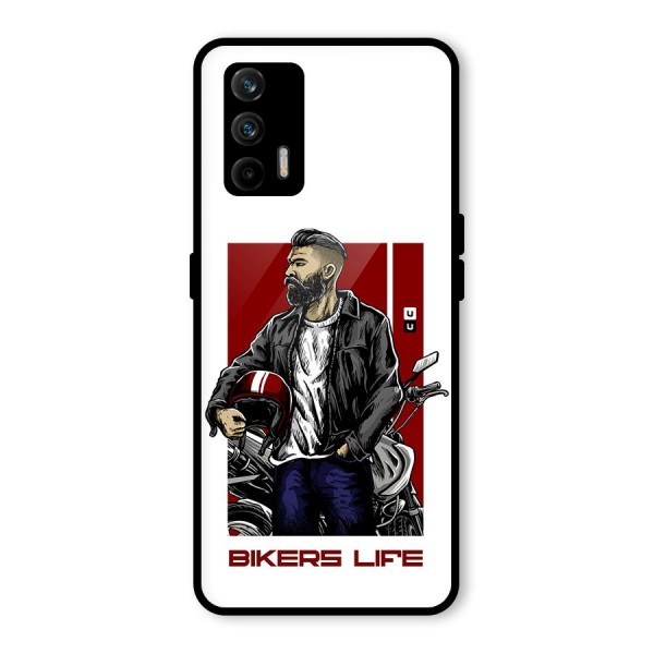 Biker Life Glass Back Case for Realme X7 Max