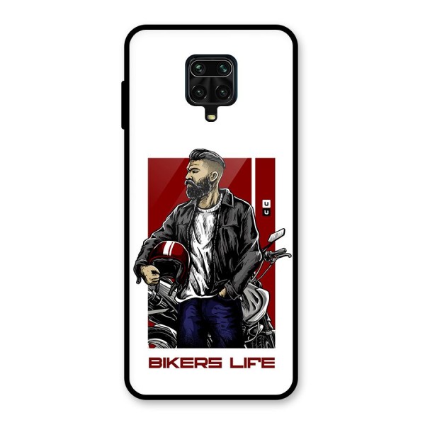 Biker Life Glass Back Case for Redmi Note 9 Pro Max