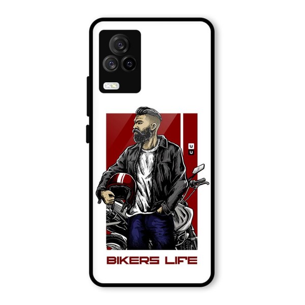 Biker Life Glass Back Case for Vivo iQOO 7 Legend 5G