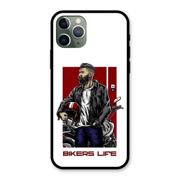 Biker Life Glass Back Case for iPhone 11 Pro