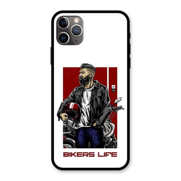 Biker Life Glass Back Case for iPhone 11 Pro Max