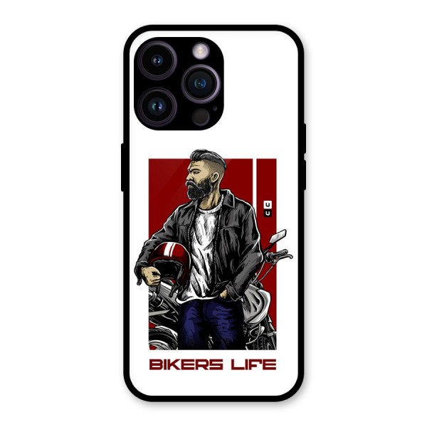Biker Life Glass Back Case for iPhone 14 Pro Max