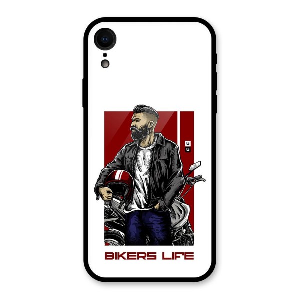 Biker Life Glass Back Case for iPhone XR
