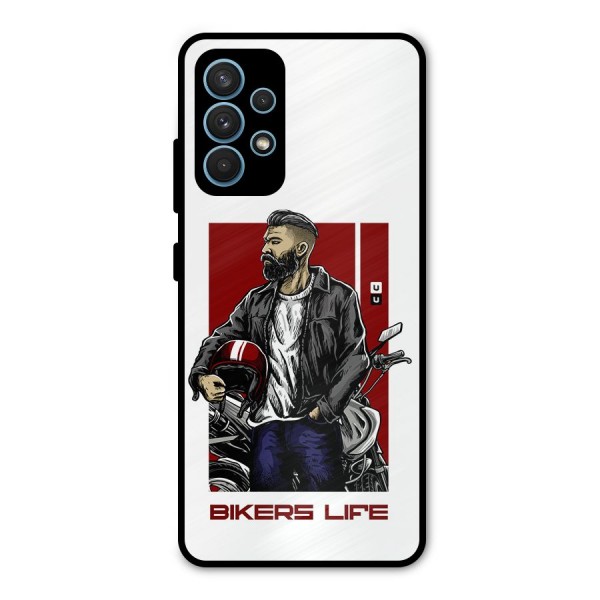 Biker Life Metal Back Case for Galaxy A32