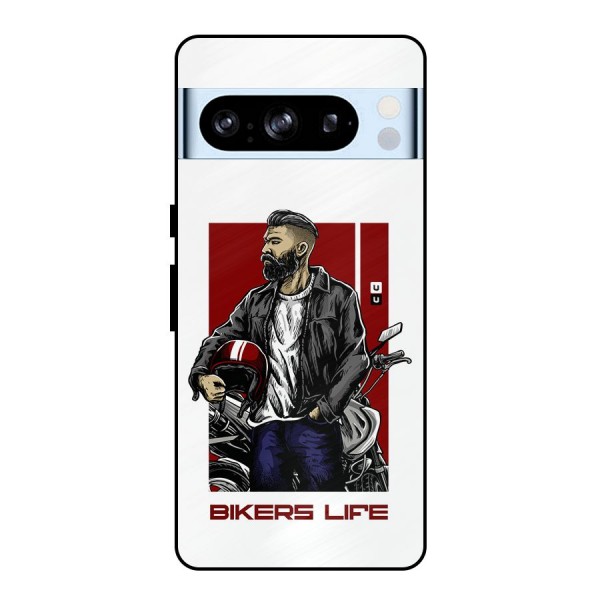 Biker Life Metal Back Case for Google Pixel 8 Pro