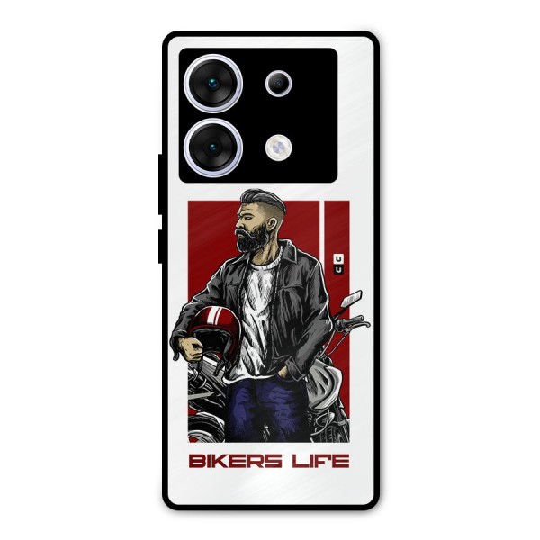 Biker Life Metal Back Case for Infinix Zero 30 5G