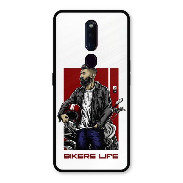 Biker Life Metal Back Case for Oppo F11 Pro