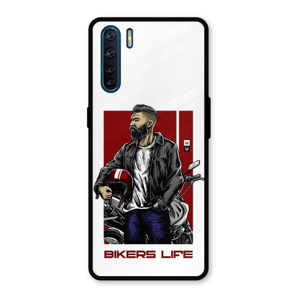 Biker Life Metal Back Case for Oppo F15