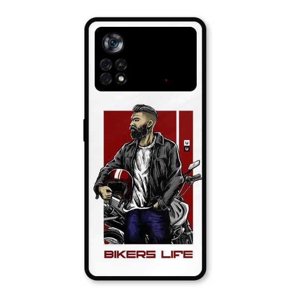 Biker Life Metal Back Case for Poco X4 Pro 5G