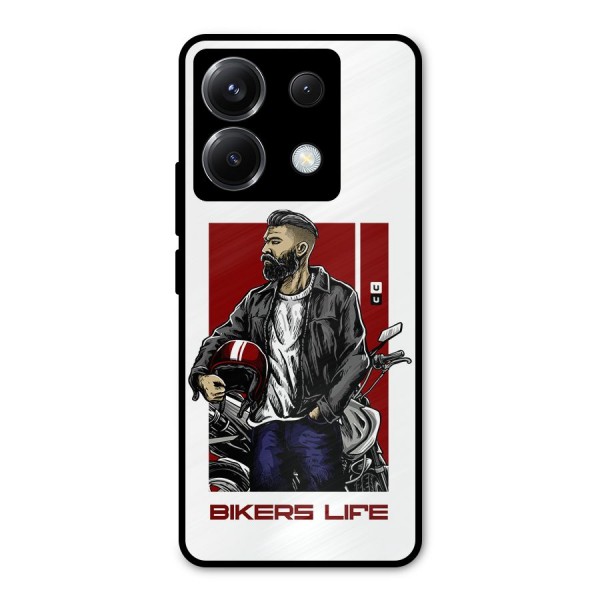Biker Life Metal Back Case for Poco X6