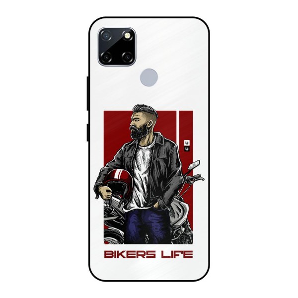 Biker Life Metal Back Case for Realme Narzo 30A