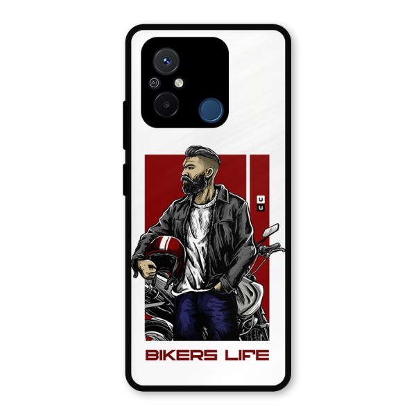 Biker Life Metal Back Case for Redmi 12C