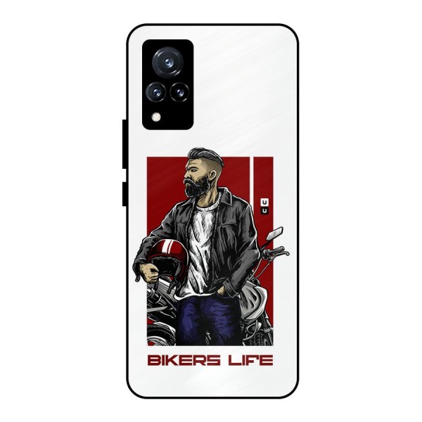 Biker Life Metal Back Case for Vivo V21 5G