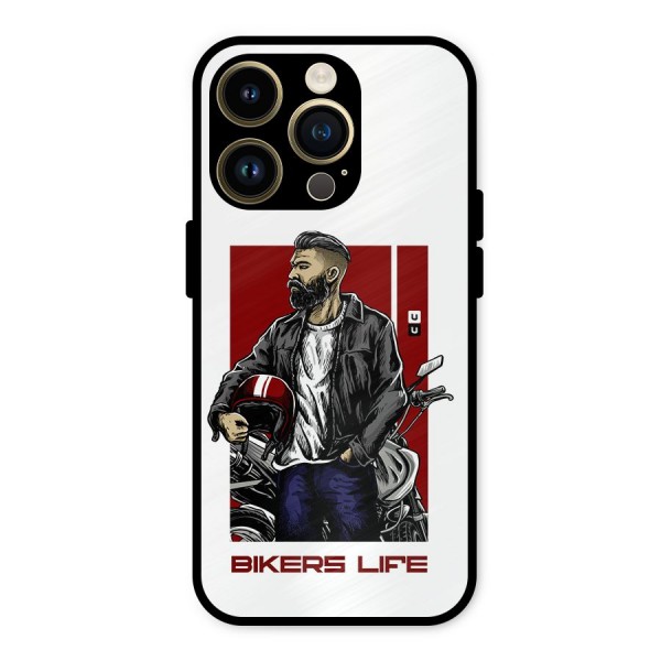 Biker Life Metal Back Case for iPhone 14 Pro