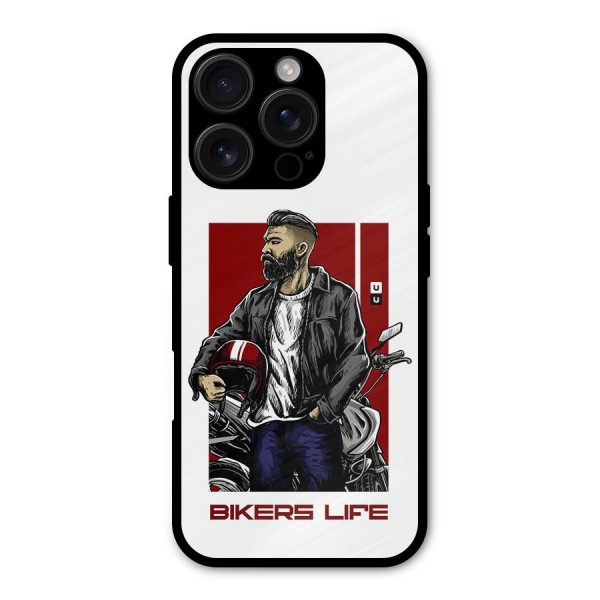 Biker Life Metal Back Case for iPhone 16 Pro