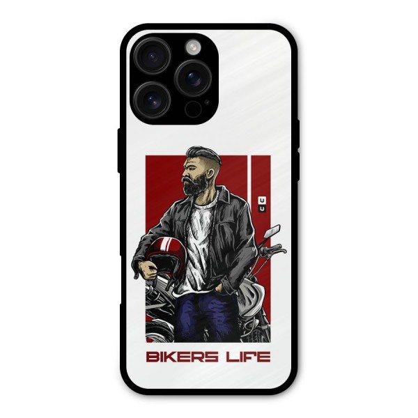 Biker Life Metal Back Case for iPhone 16 Pro Max