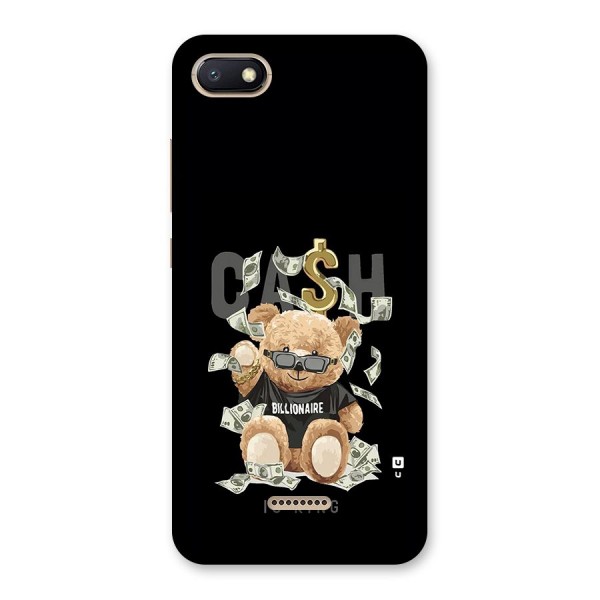 Billionaire Teddy Back Case for Redmi 6A