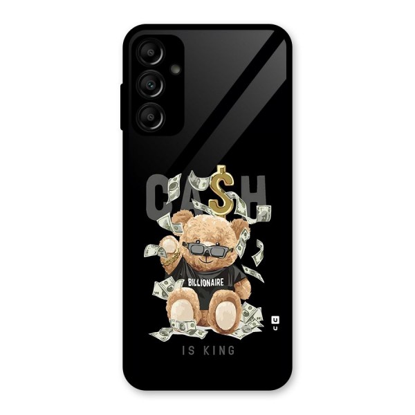 Billionaire Teddy Glass Back Case for Galaxy A14 5G