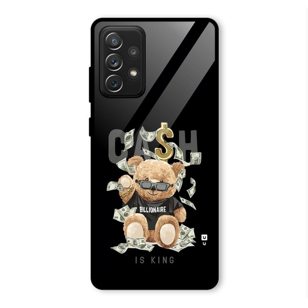 Billionaire Teddy Glass Back Case for Galaxy A72