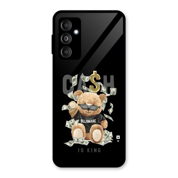 Billionaire Teddy Glass Back Case for Galaxy M14 5G