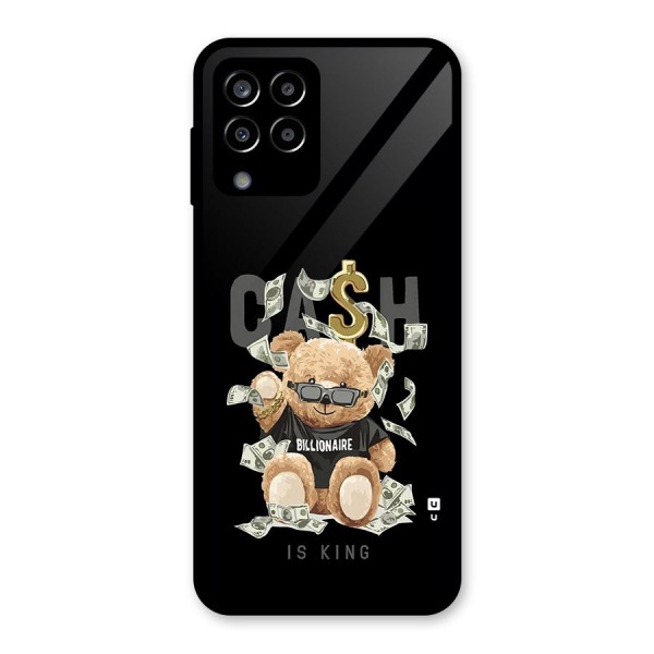 Billionaire Teddy Glass Back Case for Galaxy M33