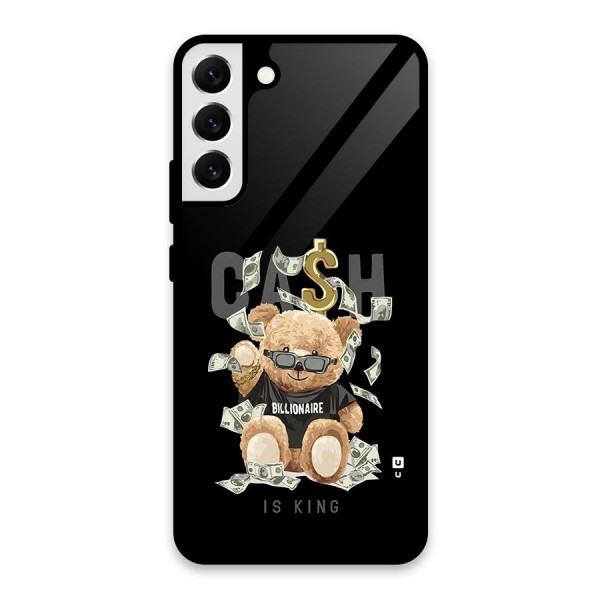 Billionaire Teddy Glass Back Case for Galaxy S22 Plus 5G