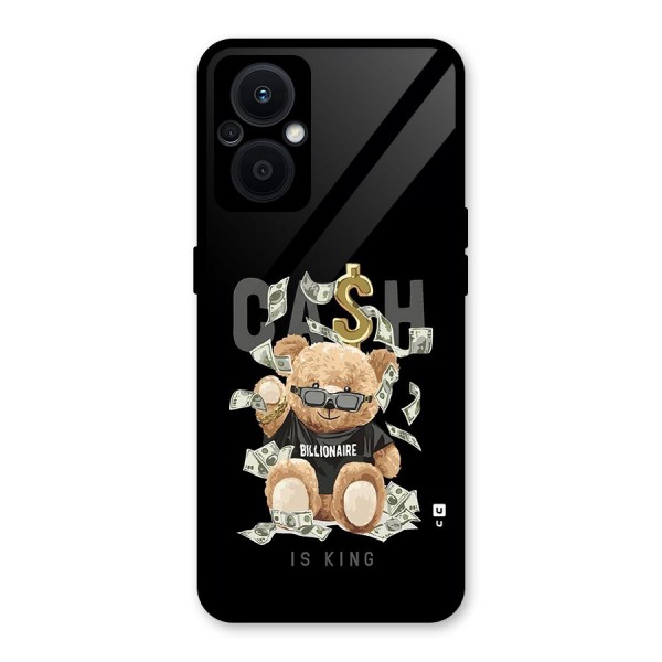 Billionaire Teddy Glass Back Case for Oppo F21s Pro 5G