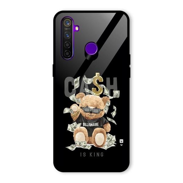 Billionaire Teddy Glass Back Case for Realme 5 Pro