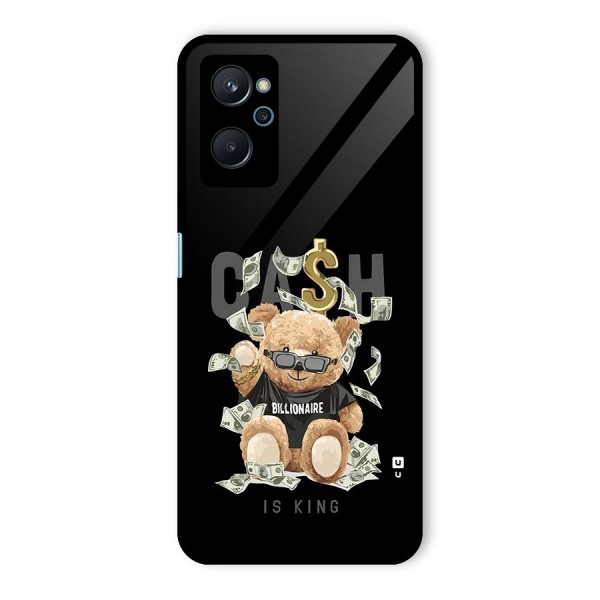 Billionaire Teddy Glass Back Case for Realme 9i