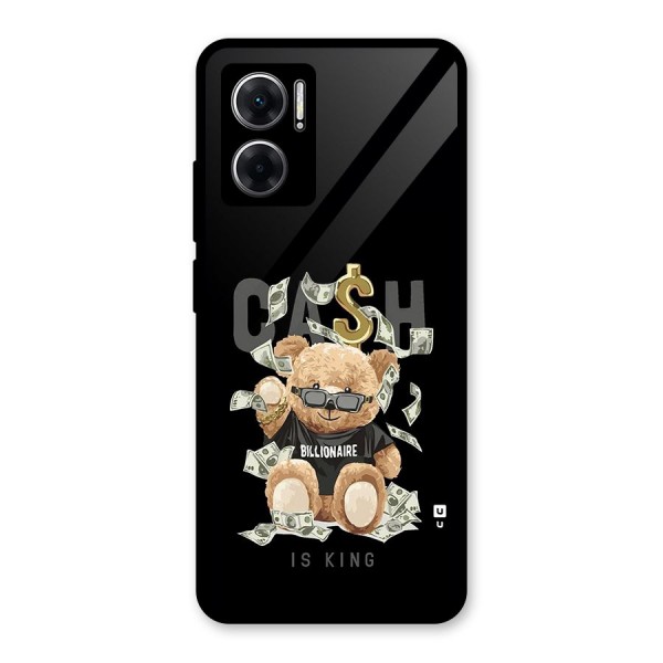 Billionaire Teddy Glass Back Case for Redmi 11 Prime 5G