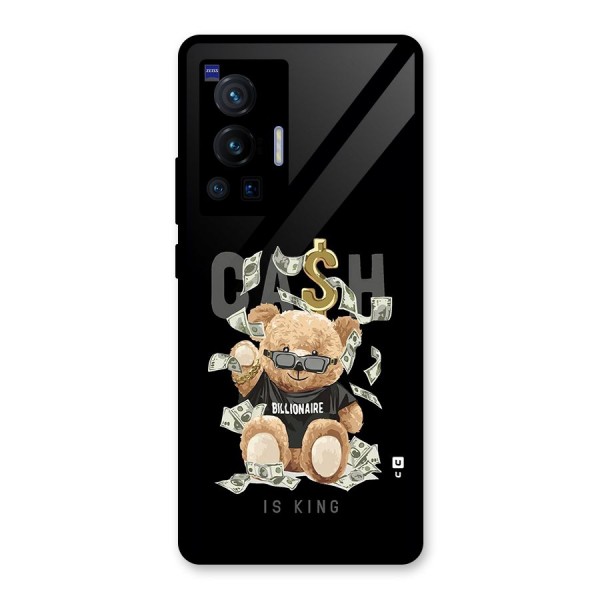 Billionaire Teddy Glass Back Case for Vivo X70 Pro