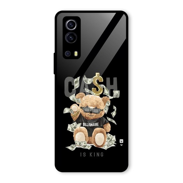 Billionaire Teddy Glass Back Case for Vivo iQOO Z3