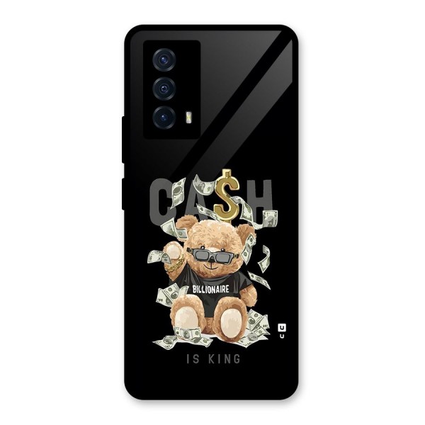Billionaire Teddy Glass Back Case for Vivo iQOO Z5