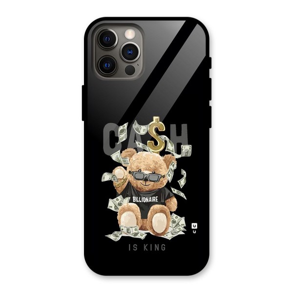 Billionaire Teddy Glass Back Case for iPhone 12 Pro