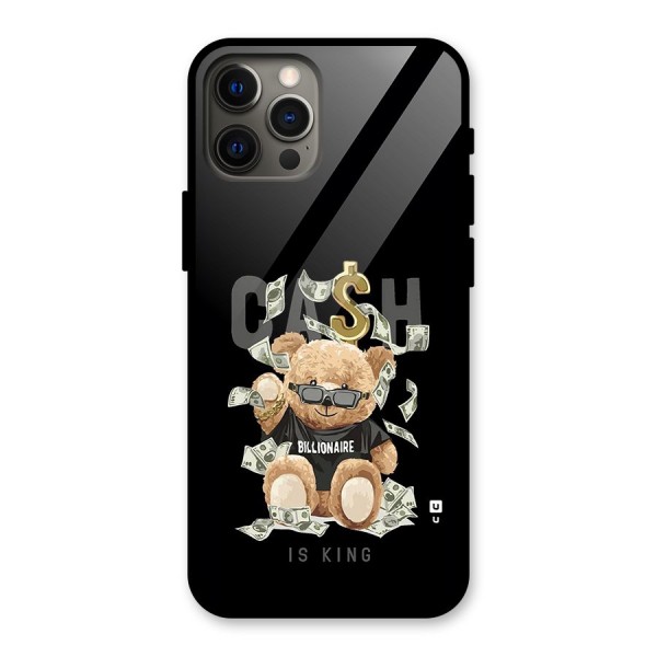Billionaire Teddy Glass Back Case for iPhone 12 Pro Max