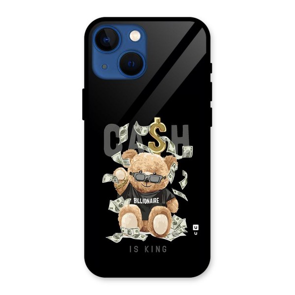 Billionaire Teddy Glass Back Case for iPhone 13 Mini