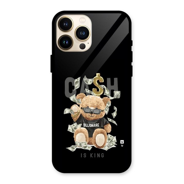 Billionaire Teddy Glass Back Case for iPhone 13 Pro Max