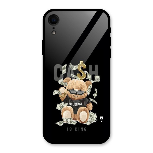 Billionaire Teddy Glass Back Case for iPhone XR